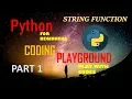 Python String Function Python Tutorials for Beginners String Function Part 1