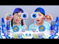 Download Lagu ASMR MUKBANG BLUE FOOD DESSERT 파란색 음식 먹방 DONA 도나