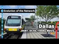 Dallas Light Rail Commuter Rail Network Evolution