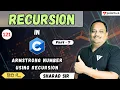Armstrong Number Program using Recursion in C Part-7 Recursion in C Programming Tpoint Tech