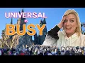 UNIVERSAL STUDIOS CROWDS Visiting Both Theme Parks During The Busiest Time of Year Express Pass