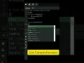 list comprehension in python