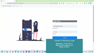 Train Ticket booking project in Spring boot Hibernate JPA and MYSQL with source code