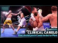 Every Brutal Punch Landed By Canelo Against Caleb Plant During Their Undisputed Fight