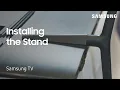 Unpacking and installing your 55 DU8000 Samsung TV stand Samsung US