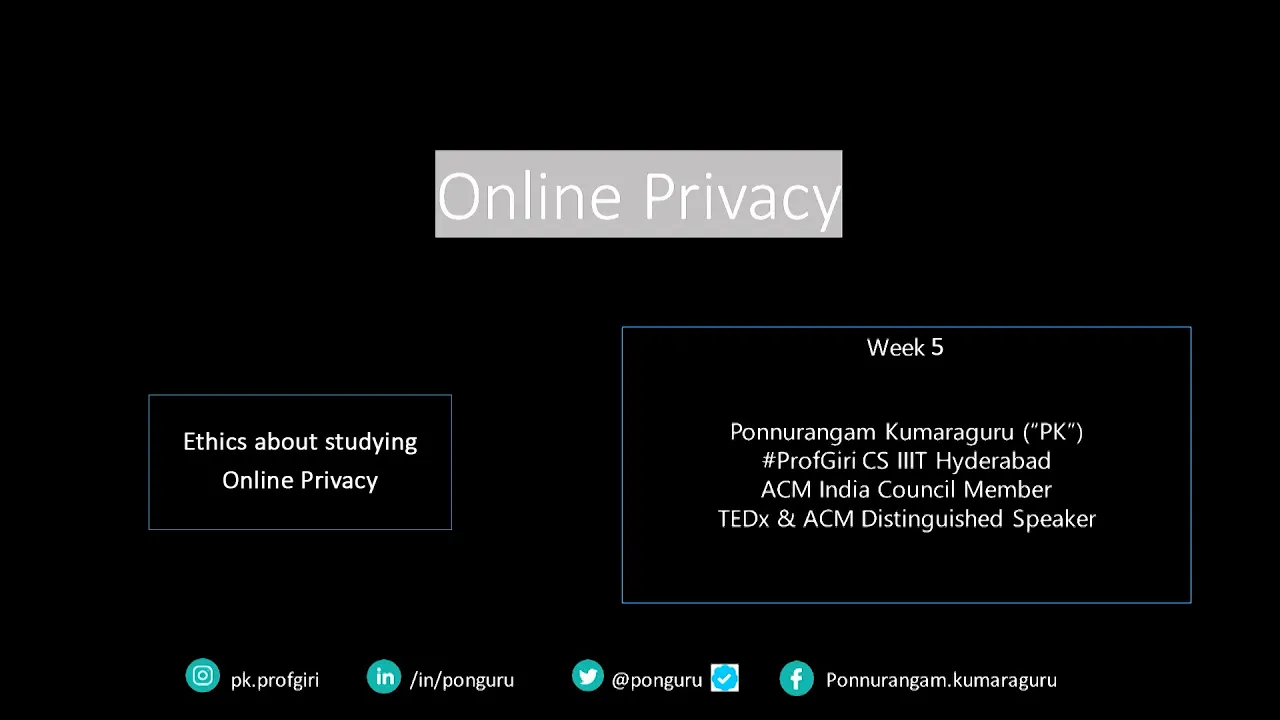 Ethics about studying Online Privacy