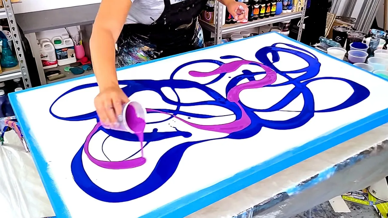A Pearl New FAVORITE! 🤩! - Ribbons of Gorgeous Pearlescent Colors! - Acrylic Pouring