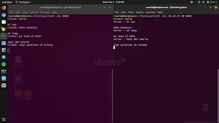 Client Server Chat using C