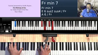 the makings of you by gladys knight u0026 the pips piano tutorial