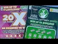 20x and VA lottery green Looking for winners on Virginia lottery tickets