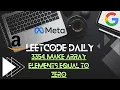 Leetcode Daily 3354 Make Array Elements Equal to Zero Clear Explanation Code