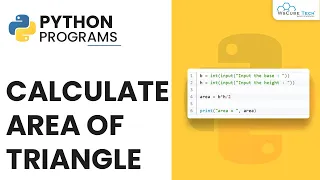 How to Calculate Area of Triangle - Python Program HINDI Step-By-Step