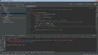 Exception in thread main java lang ArrayIndexOutOfBoundsException