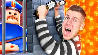 ПОБЕГ От ОПАСНОГО Охранника БАРРИ но ЛАВА ПОДНИМАЕТСЯ КАЖДУЮ СЕКУНДУ в ROBLOX ВЛАДУС 