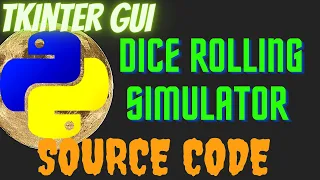 Dice Rolling Simulation Gui Project in Tkinter Python