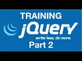 jQuery Crash Course - Part 2 jQuery Training jQuery Tutorials Everyday JavaScript