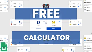Free 2026 March Madness Bracket Combinations Calculator National Champions Selections