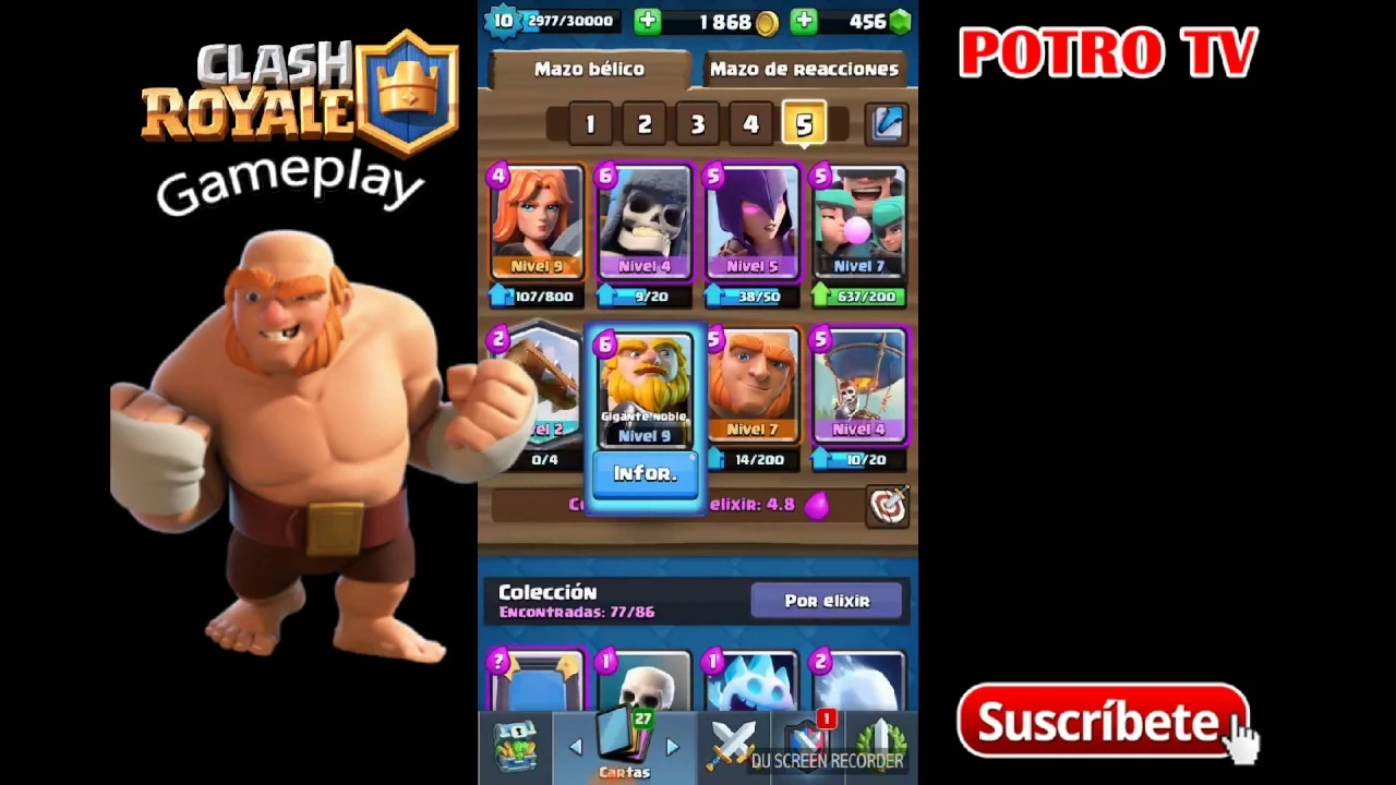 CLASH ROYALE - Gameplay 2 - Gigantes al Ataque