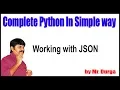 Python Tutorials Working with JSON by Durga Sir
