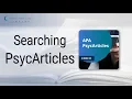 Searching APA PsycArticles on EBSCOhost