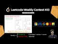 Leetcode Weekly Contest 493 Q1 Q2 Q3 Q4 DSU Prefix Suffix Array C Watch 2X