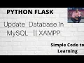 15 How To Update Database Using Python and Flask XAMPP Hindi
