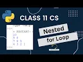 Pattern Printing in Python Class-11 Computer Science with Python
