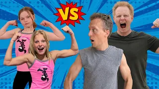 Download Dads VS Daughters! Who is Stronger Payton \u0026 Salish Team Up! MP3