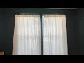 Drapenova 96-Inch Pinch Pleated Linen Curtains - Memory Trained Thick Textured Drapes