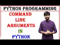 command line arguments in python python python programming command line arguments