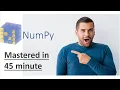 NumPy Array Manipulation Master NumPy in 45min Methods Reshape Transpose Insert Delete