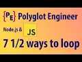 7 ways to loop through an Array in Javascript