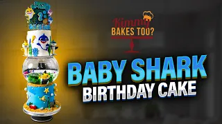 Baby Shark theme birthday Cake!