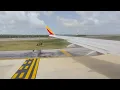 Southwest Airlines Boeing 737-MAX8 landing in Cancun