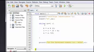 Intermediate C Tutorial 6 Reverse numbers