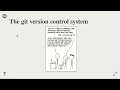 The version control system git - Lectures on higher level programming