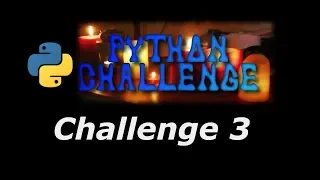 The Python Challenge Level 3