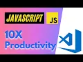 JavaScript 10X PRODUCTIVITY with custom snippets