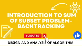Introduction to sum of subset problem-Backtracking
