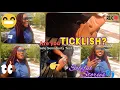 TICKLISH FEET Sensitivity Sole test Part 4 Tickling Feet Public Feet Interview