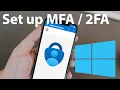 How to Set Up Microsoft Authenticator App Multifactor Authentication 2FA MFA