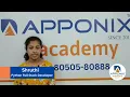 Testimonial from Shruthi on Python Full Stack Developer at Apponix Technologies