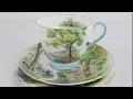 Vintage Shelley Woodland Bone China Trio Set