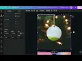 How to use round circle ornament Christmas mockup on Canva by PrintStarXS