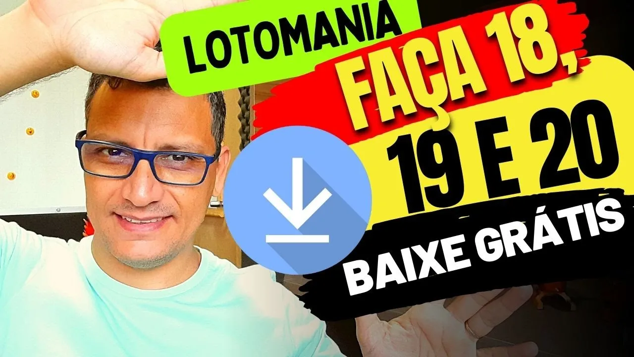 LOTOMANIA DE PREMIAR BAIXE GRÁTIS FAÇA NO MÍNIMO 18 PONTOS COM 20 JOGOS