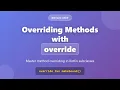Kotlin Method Overriding Tutorial - Learn override Keyword in Object-Oriented Programming