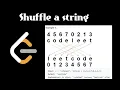 how to shuffle a string in Python and C Leetcode 1528