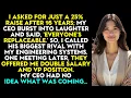 My CEO Laughed at My Request for a 25% Raise—I Took My Skills to His Rival…