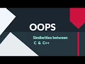 Object Oriented Programming IPU Engineering Sem 4 Similarities between C C
