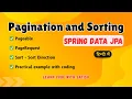 Pagination and Sorting in Spring Boot Spring Data JPA Spring Boot Tutorial learncodewithsatish